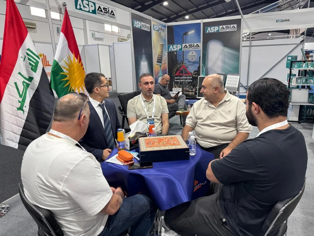 Tishki Bakhtyari at the Erbil International Building Exhibition